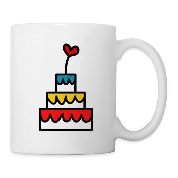 JAHRESTAG. ALLES GUTE ZUM GEBURTSTAG!. ALLES GUTE ZUM GEBURTSTAG!. - Tasse - Weiß - Rechts