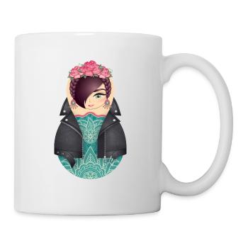 Matryoshka Fina - Mug blanc - blanc - Droite