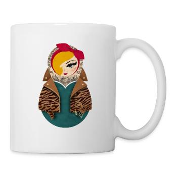 Matroschka Jayne - Tasse - Weiß - Rechts