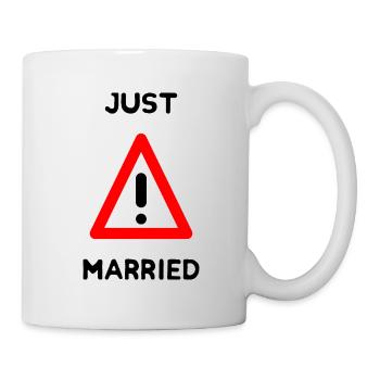 JUST MARRIED. bachelorette party. SAINT VALENTINE. COUPLE - Mug - white - Right