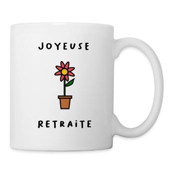 RETRAITE. RETRAITE. RETRAITEE. SENIOR. MAMIE. PAPY - Mug blanc - blanc - Droite