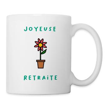 RETRAITE. RETRAITE. RETRAITEE. RETRAITE - Mug blanc - blanc - Droite