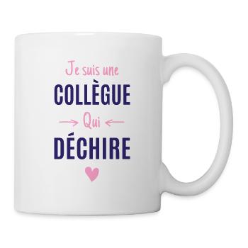 Humour collègue travail bureau départ retraite - Mug blanc - blanc - Droite
