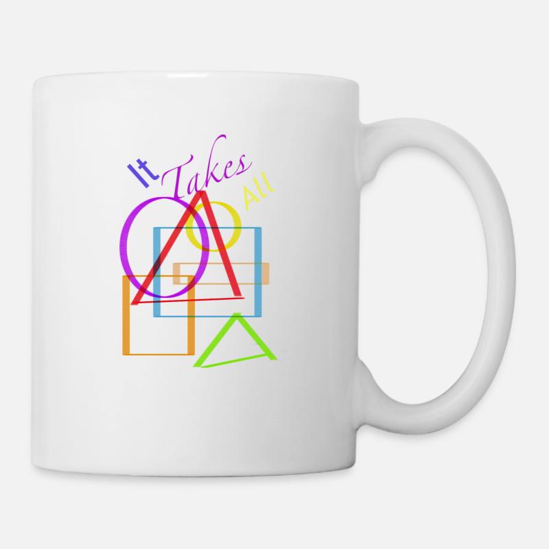 Alle Formen - Tasse - Weiß
