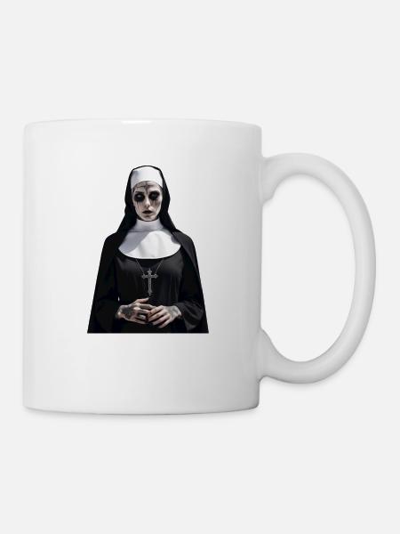 The dark nun - Tasse - Weiß
