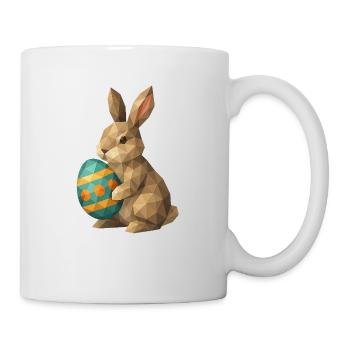 Lapin de Pâques géométrique - Mug blanc - blanc - Droite