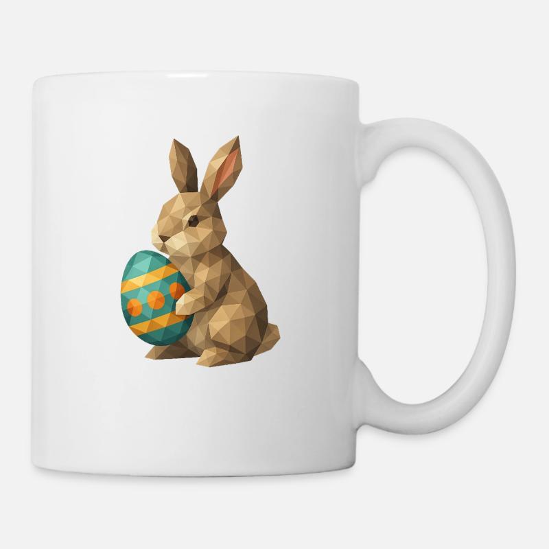 Geometric Easter Bunny - Mug - white