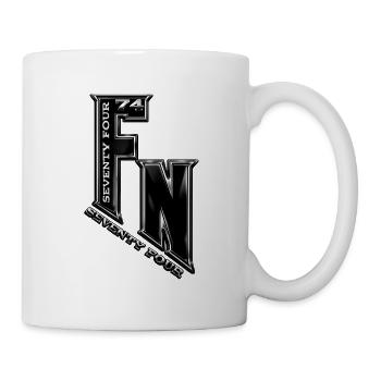 Monogramme Metallique FN74 - Mug blanc - blanc - Droite