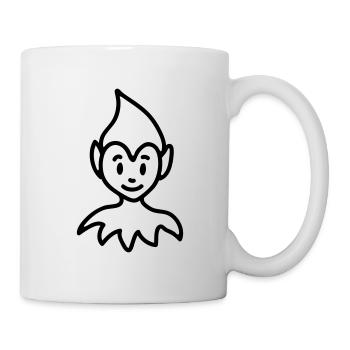 Petit Elf - ligne - Mug blanc - blanc - Droite