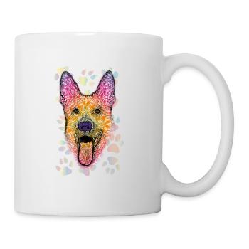 German shepherd dog - Mug - white - Right