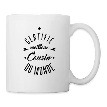 meilleur cousin - Mug blanc - blanc - Droite