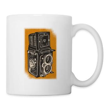 Photo camera vintage - Mug - white - Right