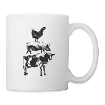 Chicken Pig Cow - Mug - white - Right
