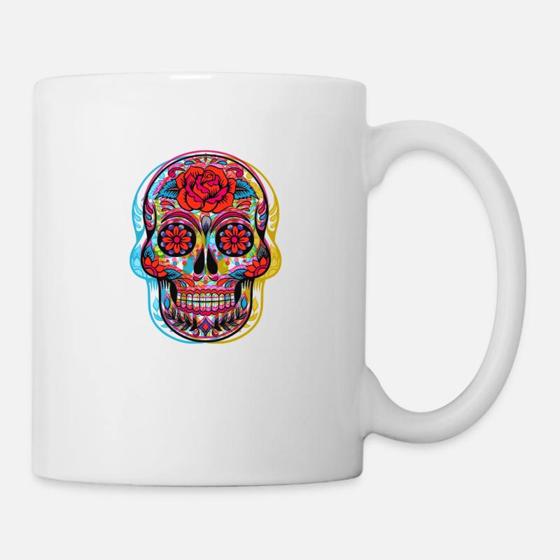 CALAVERA JOUR DES MORTS - Mug blanc - blanc