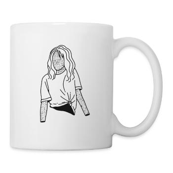 Beautiful girl - Mug - white - Right