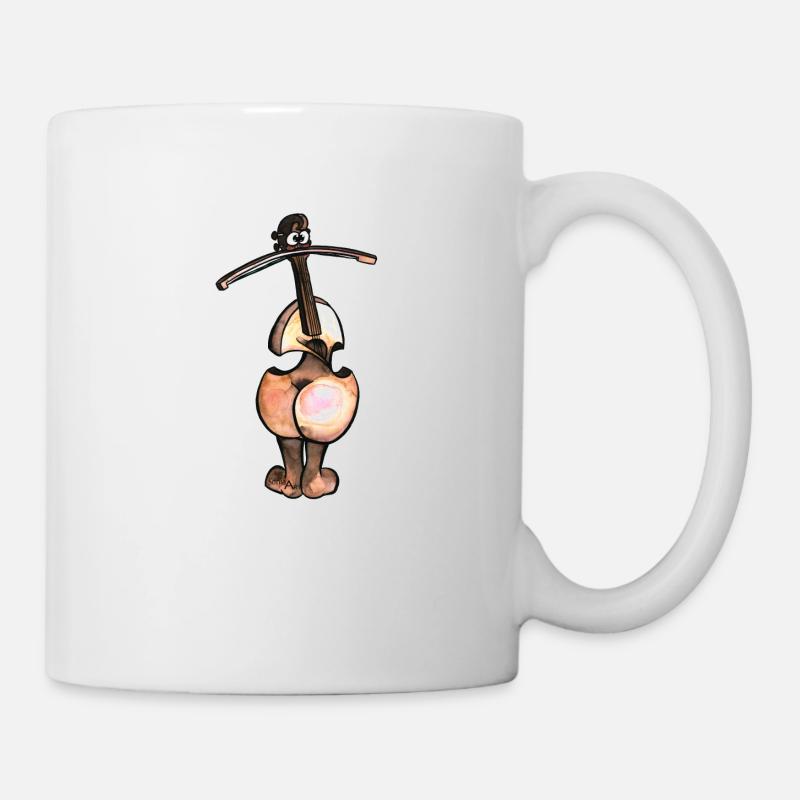 Arschgeige ohne Schrift - Tasse - Weiß
