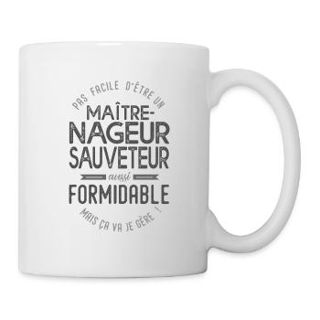 Maître-nageur sauveteur formidable cadeau métier - Mug blanc - blanc - Droite