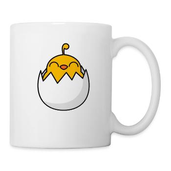 Chick Freshly hatched from the egg - Mug - white - Right