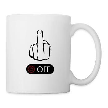 Fuck Off - Tasse - Weiß - Rechts