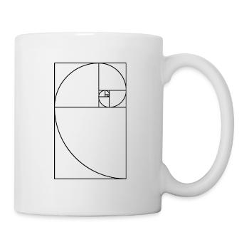 Spiral Cadeau Fibonacci épisode Mathe Lehrer - Mug blanc - blanc - Droite