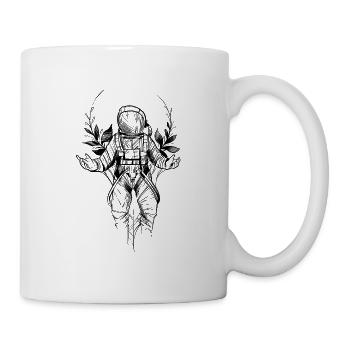 Sketch astronaute - Mug blanc - blanc - Droite