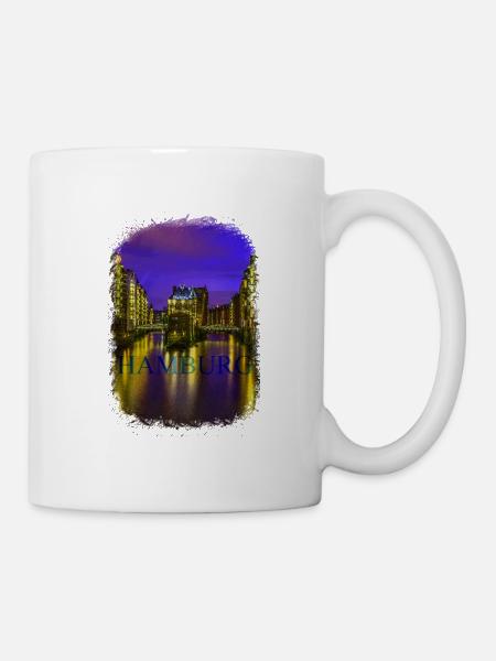 Port of Hamburg - Mug - white