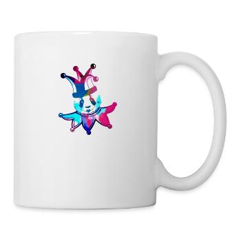 harlekin,panda,illustration,pantomime,bunter panda - Tasse - Weiß - Rechts