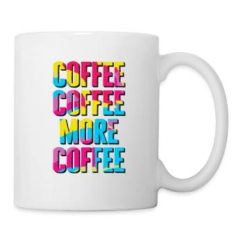 Plus de café - Drôle de dicton amateur de café - Mug blanc - blanc - Droite