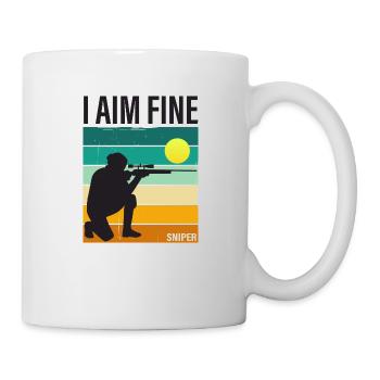 I AIM FINE - Sniper - Mug - white - Right