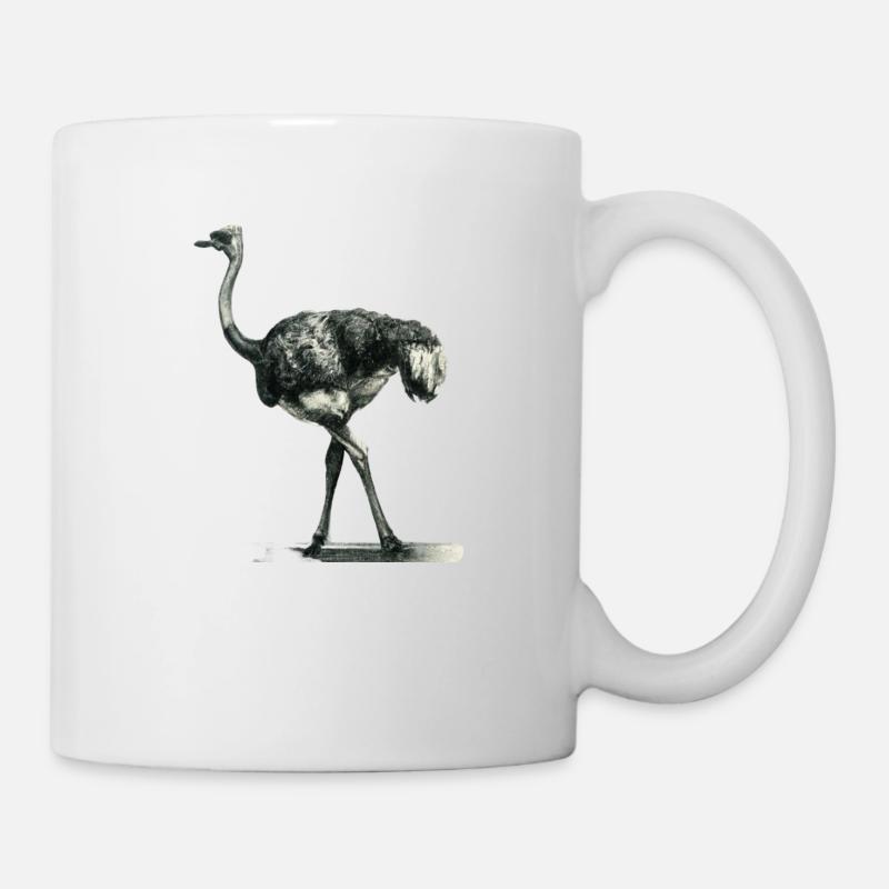 ostrich Illustration - Mug - white