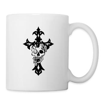 Croix gothique - Mug blanc - blanc - Droite