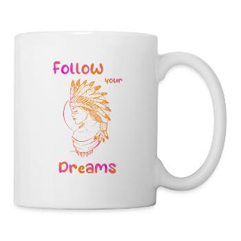 Suivez vos rêves - Mug blanc - blanc - Droite