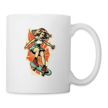Skater Girl - Mug - white - Right