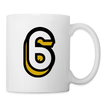 6. 6 YEARS. 6th ANNIVERSARY. BIRTHDAY 6 YEARS. SIX - Mug - white - Right