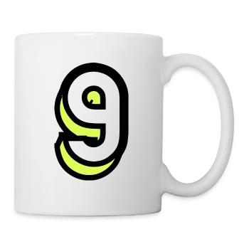 9. 9 JAHRE. 9. JAHRESTAG. GEBURTSTAG 9 JAHRE - Tasse - Weiß - Rechts