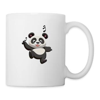 Happy Dancing Bear - Panda Music Joy - Mug blanc - blanc - Droite