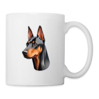 Doberman - Mug blanc - blanc - Droite
