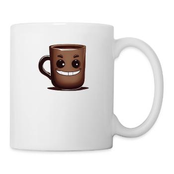 Tasse en chocolat sucré - Mug blanc - blanc - Droite