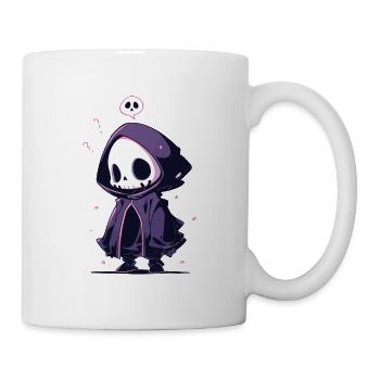 Squelette mignon d’Halloween - Design effrayant mignon - Mug blanc - blanc - Droite