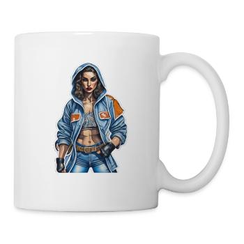 Dame cool - Mug blanc - blanc - Droite