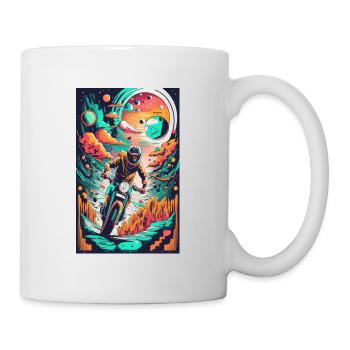 motorrad fantasy - Tasse - Weiß - Rechts