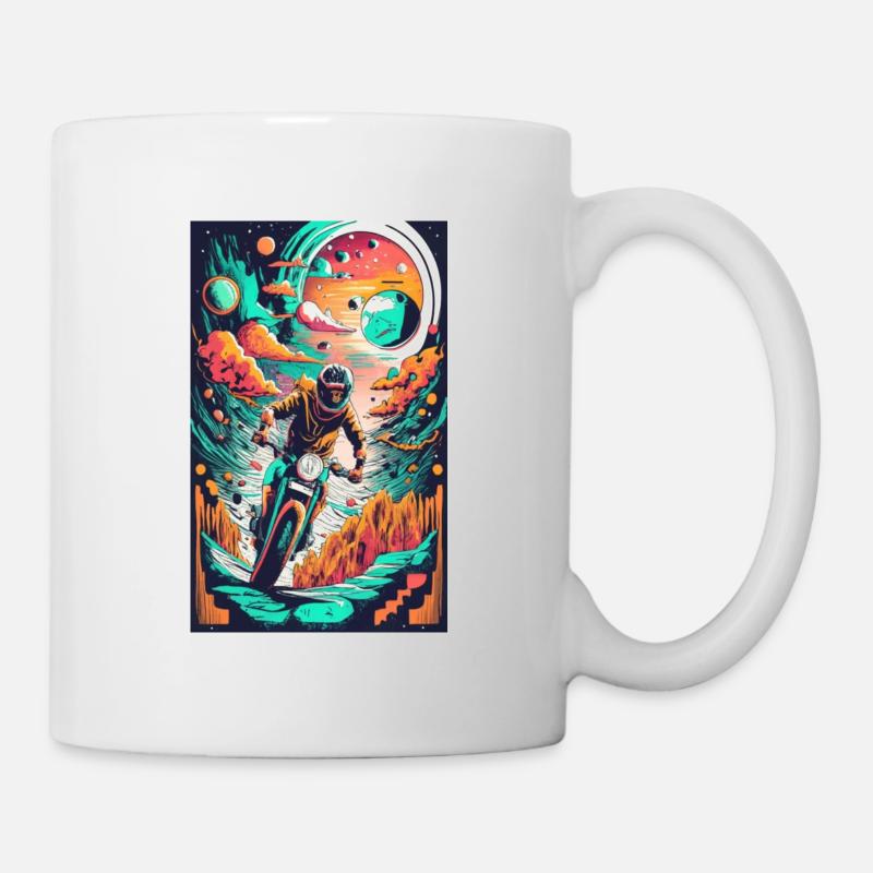 motorrad fantasy - Tasse - Weiß