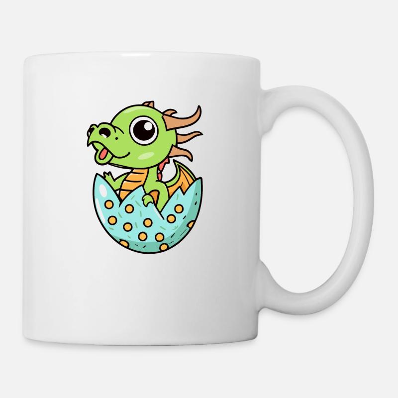 Drache - Tasse - Weiß