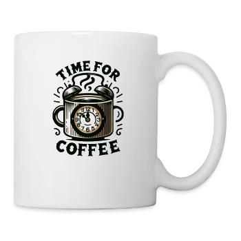 Time for coffee - Tasse - Weiß - Rechts