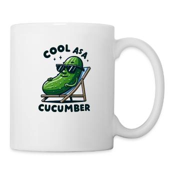 Cool comme l’acucombre - Mug blanc - blanc - Droite