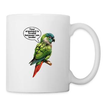 Green Cheek Conure Meme Funny Conure Parrot - Mug - white - Right