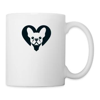 Un bouledogue français dans l’âme - Mug blanc - blanc - Droite