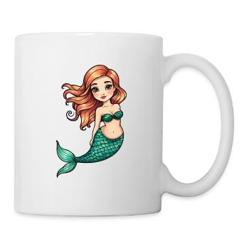 Mermaid Fantasy Illustration - Mug - white - Right