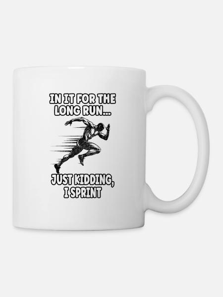 Coureur sur piste Sprinter Sprint 100m sprinter - Mug blanc - blanc