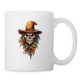 Vogelscheuche / Erntehelfer / Maisfeld / Feld - Tasse - Weiß - Rechts